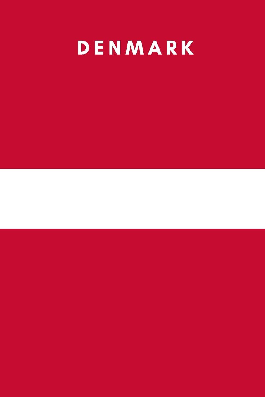 Denmark: Country Flag A5 Notebook (6 x 9 in) to write in with 120 pages White Paper Journal / Planner / Notepad Leisure, Home & Garden