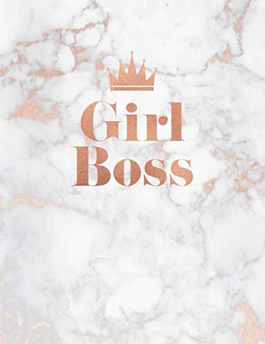 Girl Boss: Marble and Gold | 150 College-ruled Lined Pages | 8.5 x 11 - A4 Size (Marble and Rose Gold Inspirational Notebook for Girls, Band 1) Self-help