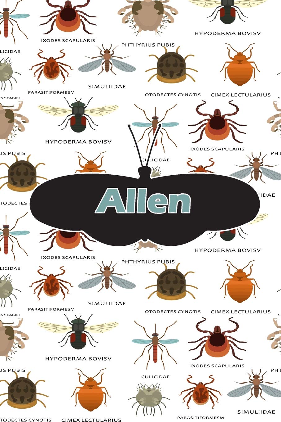 Allen: Bug Insect Isometric DOT Pape Book Notebook Journal book 120 pages 6"x9" Essays & Short Stories