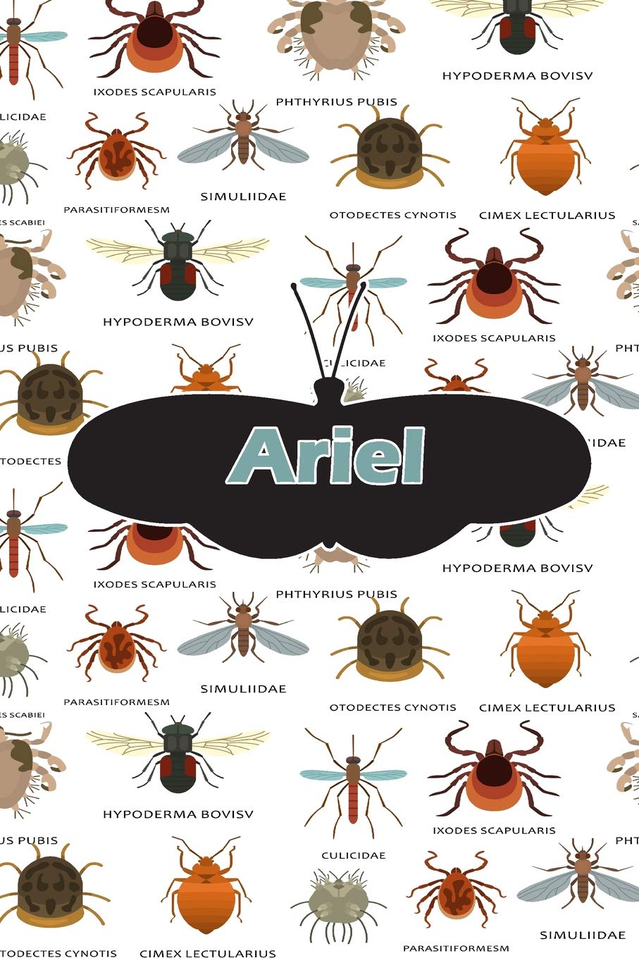 Ariel: Bug Insect Isometric DOT Pape Book Notebook Journal book 120 pages 6"x9" Essays & Short Stories