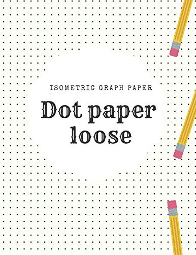 Dot paper loose: Letter Dot Paper Blank Graphing, Writing Paper Notebook, Double Sided, Isometric Graph Paper Dots, Bullet Journaling Media & Communication