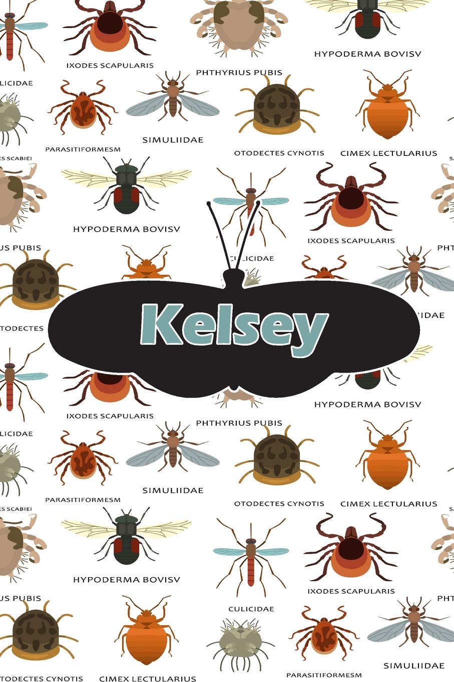 Kelsey: Bug Insect Handwriting FOR K-3 Students Practice Paper Book Notebook Journal book 120 pages 6"x9" Essays & Short Stories