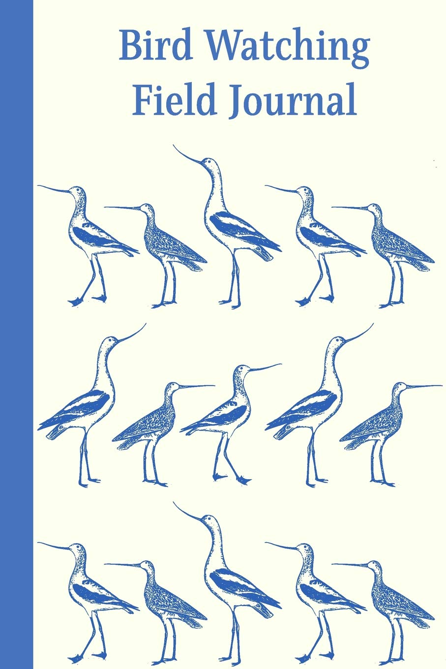 Bird Watching Field Journal: Compact Sketchbook and Diary in Blue Mathematics