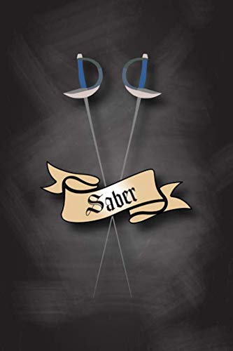 Saber: 6x9 inch dot grid bullet journal for the avid fencer Books