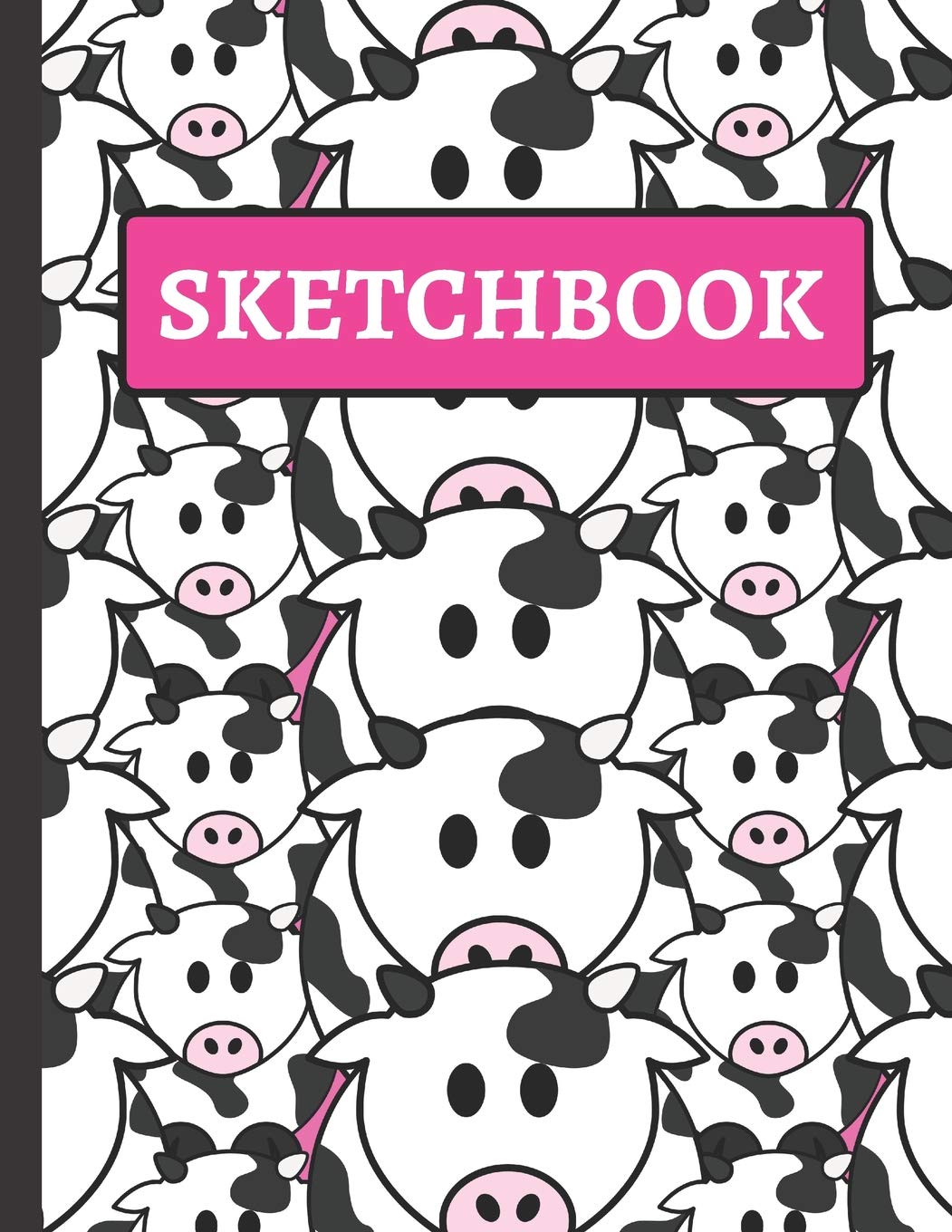 Sketchbook: Cute Cow Sketchbook for Girls to Practice Sketching and Drawing Novels & Short Stories