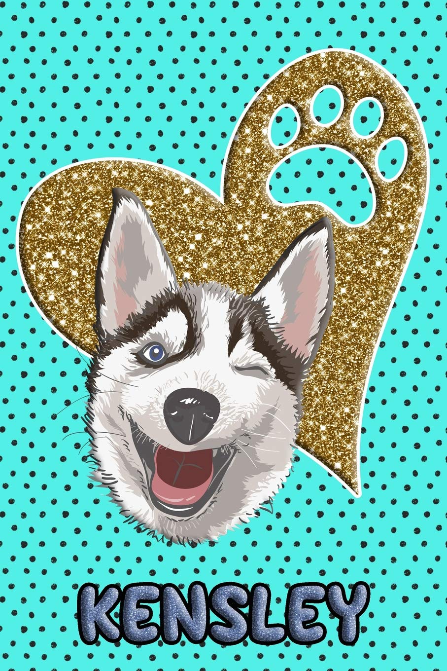 Husky Life Kensley: College Ruled | Composition Book | Diary | Lined Journal | Blue Pets