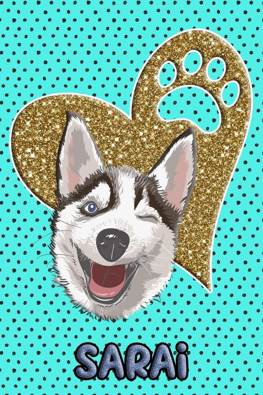 Husky Life Sarai: College Ruled | Composition Book | Diary | Lined Journal | Blue Pets