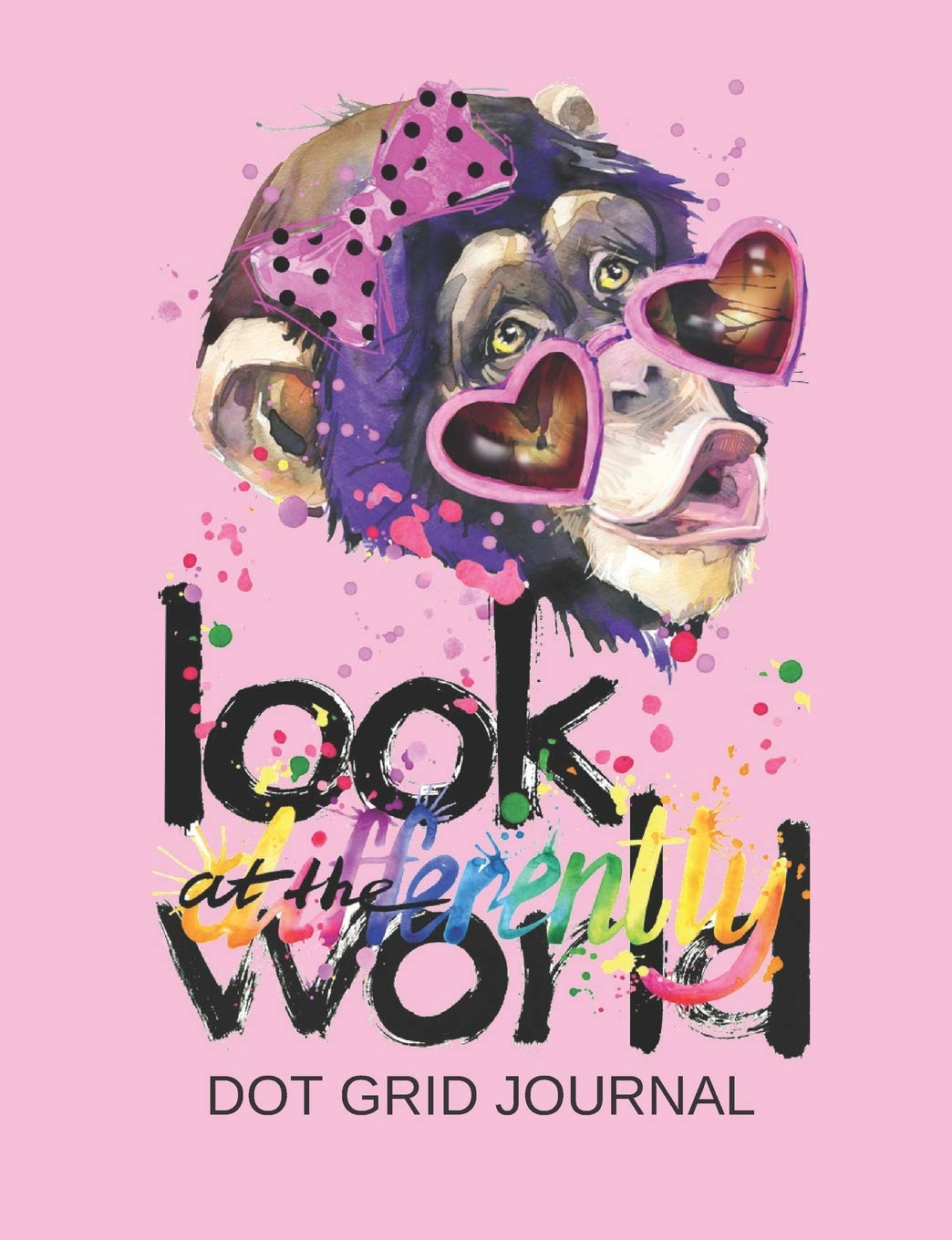 Funny Monkey Dot Grid Journal For Girls | Bullet Planner With Dotted Pages | Perfect for Daily or Weekly Planning, School or Logbook Cute Chimp: Pink ... Log Info, Diary Planning | Listing To-Do's Non-fiction