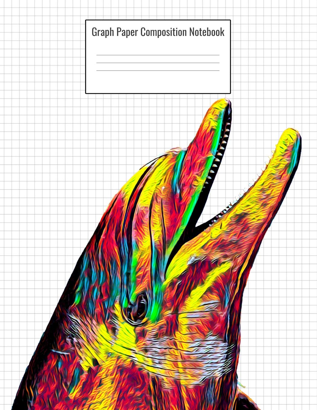 Graph Paper Composition Notebook: Quad Ruled 5 Squares Per Inch, 110 Pages, Dolphin Cover, 8.5 x 11 inches / 21.59 x 27.94 cm Learning & Reference