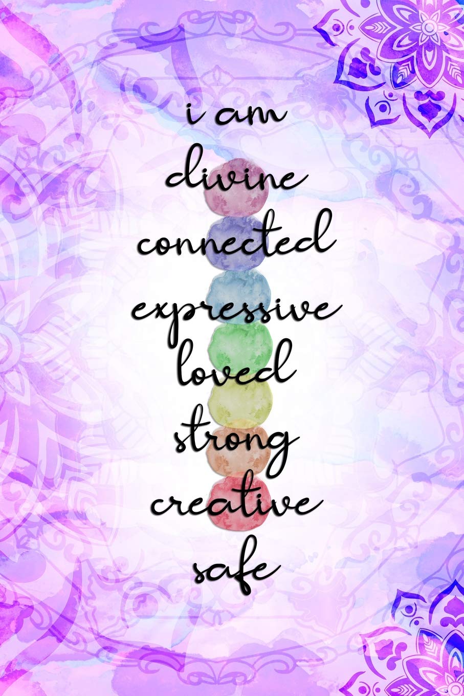 I Am Divine Connected Expressive Loved Strong Creative Safe: Blank Lined Notebook Journal Diary Composition Notepad 120 Pages 6x9 Paperback ( Yoga ) Lilac Health, Nutrition & Fitness