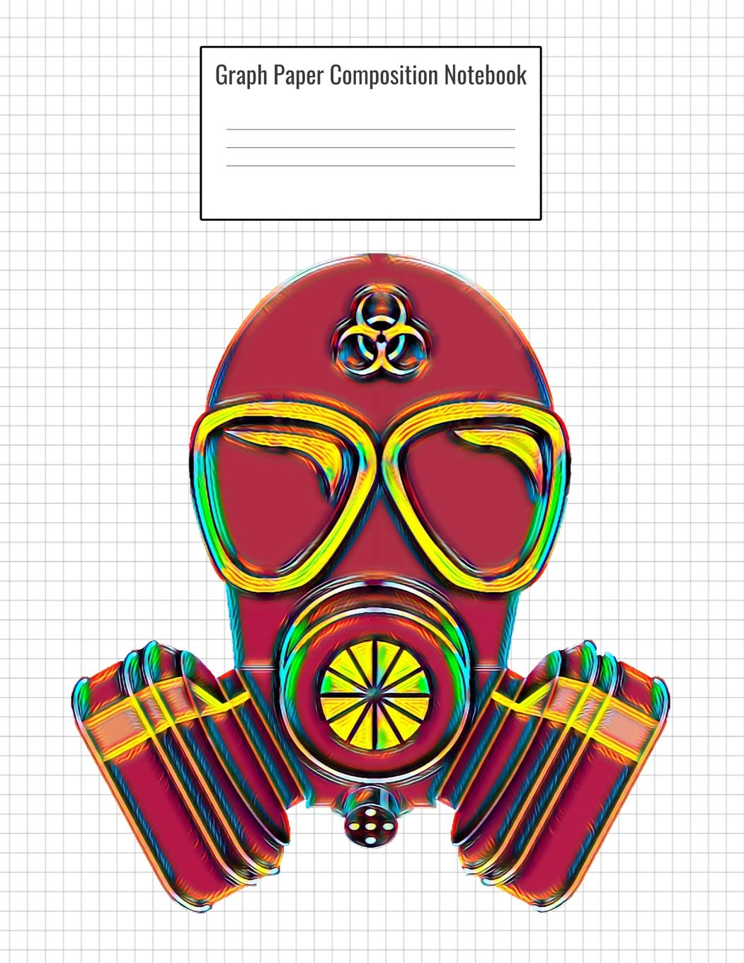 Graph Paper Composition Notebook: Quad Ruled 5 Squares Per Inch, 110 Pages, Bio-hazard Oxygen Mask Cover, 8.5 x 11 inches / 21.59 x 27.94 cm book