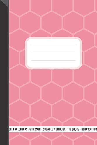 Squared Notebook: 110 Pages, 6 x 9 inches (15.24 x 22.86 cm), Honeycomb Pattern Pink tulip Soft Matte Cover Business, Finance & Career