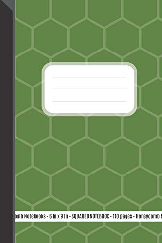 Squared Notebook: 110 Pages, 6 x 9 inches (15.24 x 22.86 cm), Honeycomb Pattern Plants Soft Matte Cover Business, Finance & Career