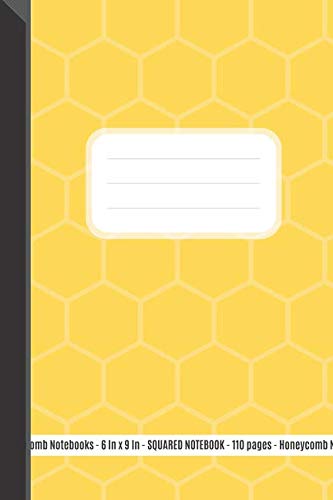 Squared Notebook: 110 Pages, 6 x 9 inches (15.24 x 22.86 cm), Honeycomb Pattern Pollen Soft Matte Cover Business, Finance & Career