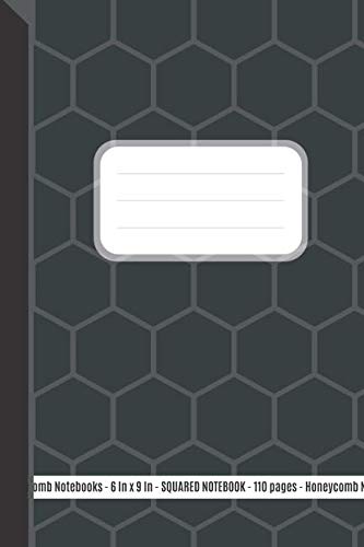 Squared Notebook: 110 Pages, 6 x 9 inches (15.24 x 22.86 cm), Honeycomb Pattern Shadow Soft Matte Cover Business, Finance & Career