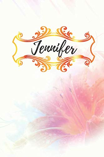 Jennifer: Name Notebook/ Journal/ Diary (110 Pages, Blank, 6 x 9) (Names, Band 7) Art & Literature