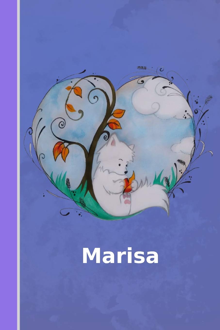 Marisa: personalized notebook | illustration fox with heart | softcover | 120 pages | blank | notebook | diary | scrapbook | journal | gift idea Non-fiction