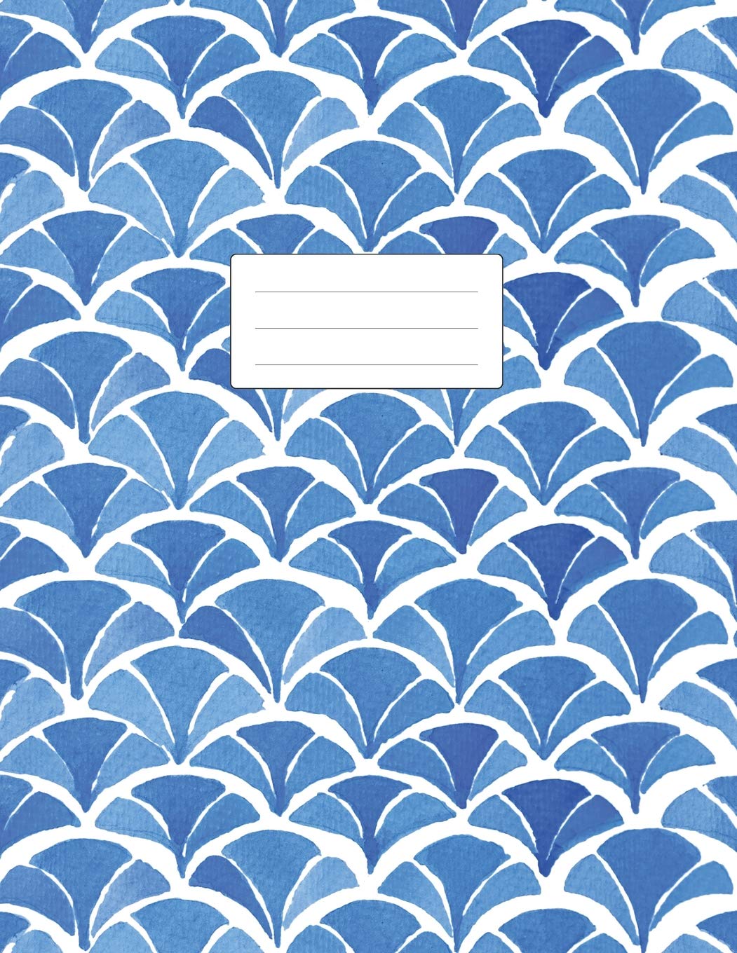 Blank Journal - Unlined Notebook: 8.5x11 Sketchbook | 100 Empty Pages | Plain White Paper | Matte Finish Soft Cover | Letter Size Book | Watercolor Blue Film, Art & Culture