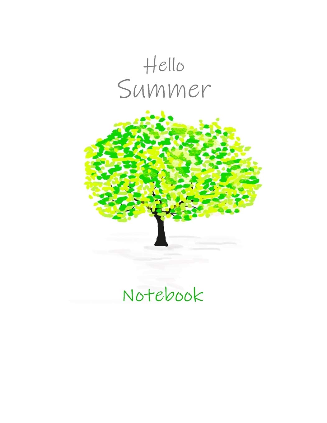 Hello Summer Notebook: 8.5 x 11 inches, Wide ruled, 120 pages, Matte cover (Season notebook, Band 3) Mathematics