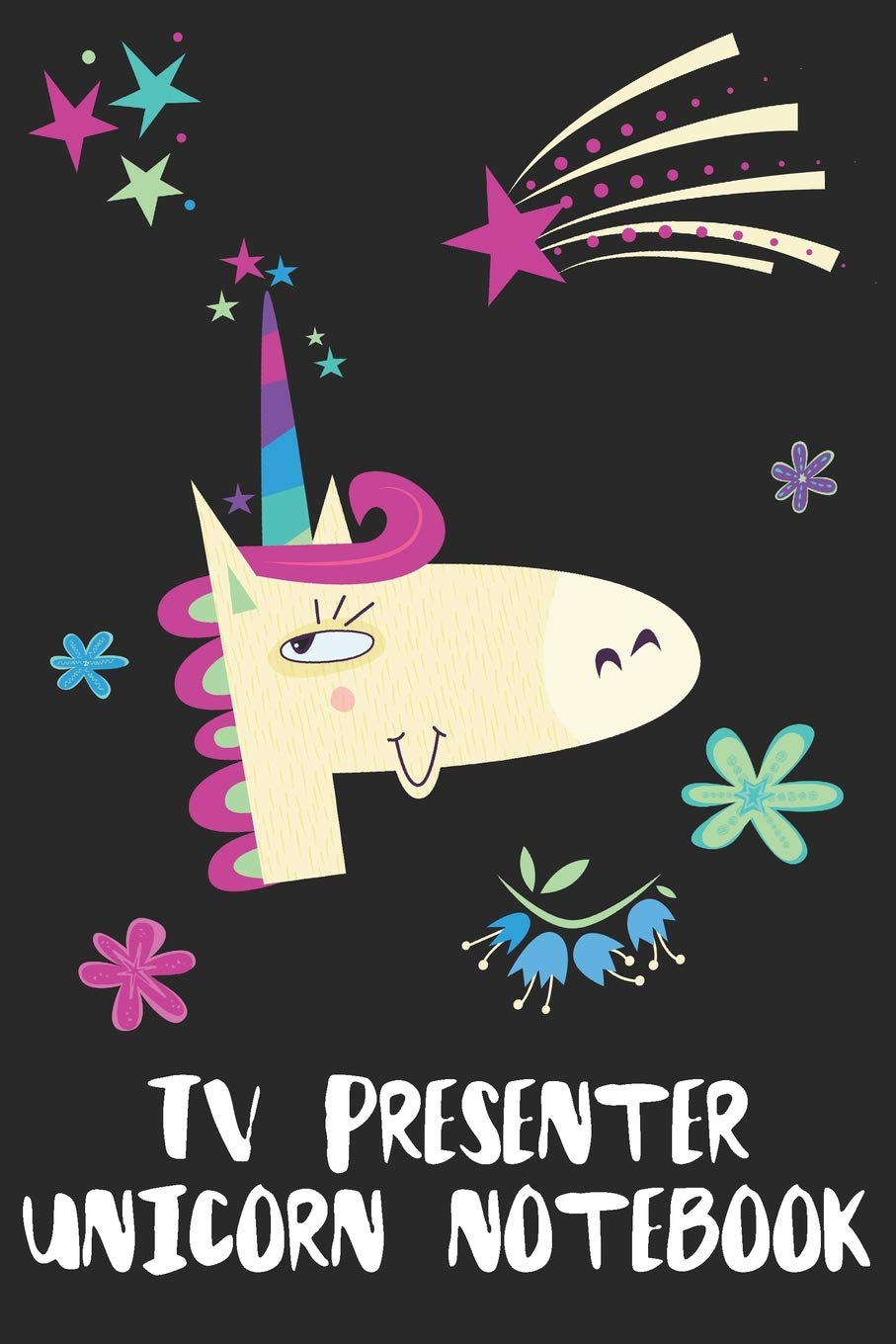 Product Image: Tv Presenter Unicorn Notebook: Blank Lined Journal Gift Idea