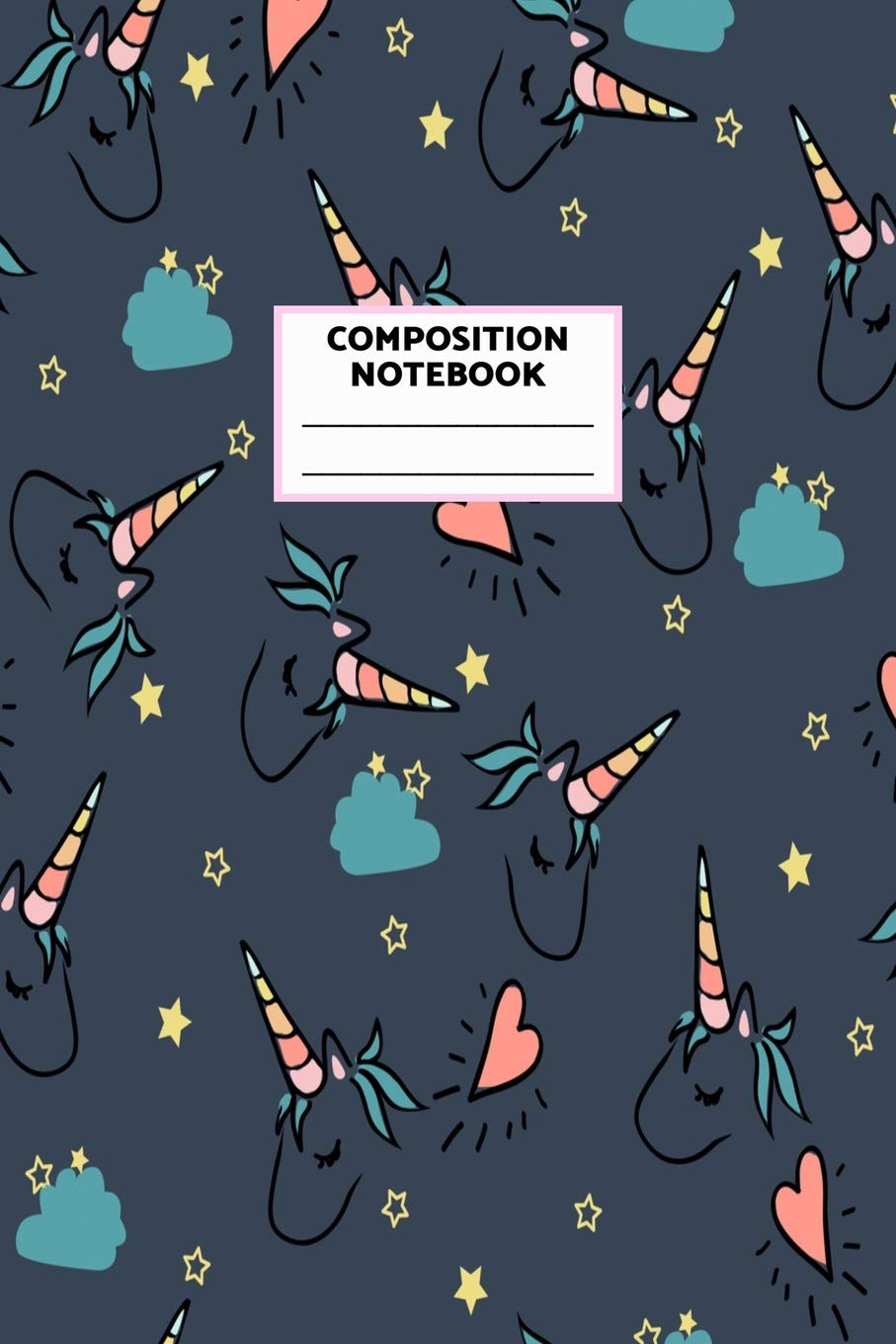 Composition Notebook: Unicorn Journal for Girls, Teen and Women Cute Matte Cover Design with Blank Lined Interior College Ruled (Great as Party Favors, Gifts, Diary, Journal, School Notebook) Books