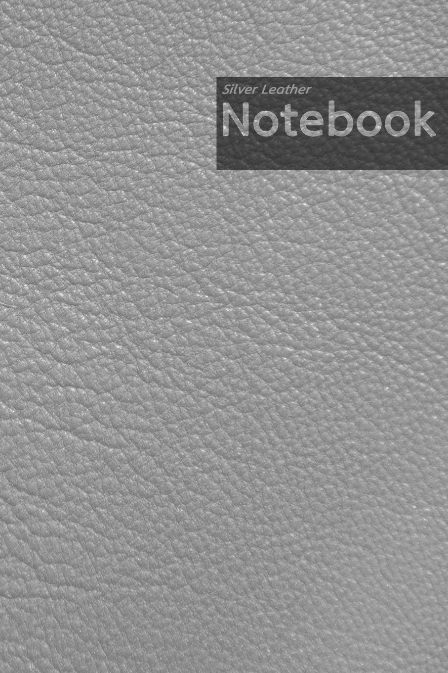 Silver Leather Notebook: 6 x 9 inches, Medium ruled, College ruled notebook, 120 pages, Glossy silver leather pattern design cover (Leather Pattern Notebook, Band 6) Hobbies & Crafts
