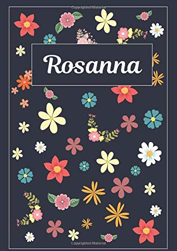 Rosanna: Taccuino | Diario | Sketchbook | 120 pagine | A4 | Bianco | Idee regalo Hobbies & Crafts