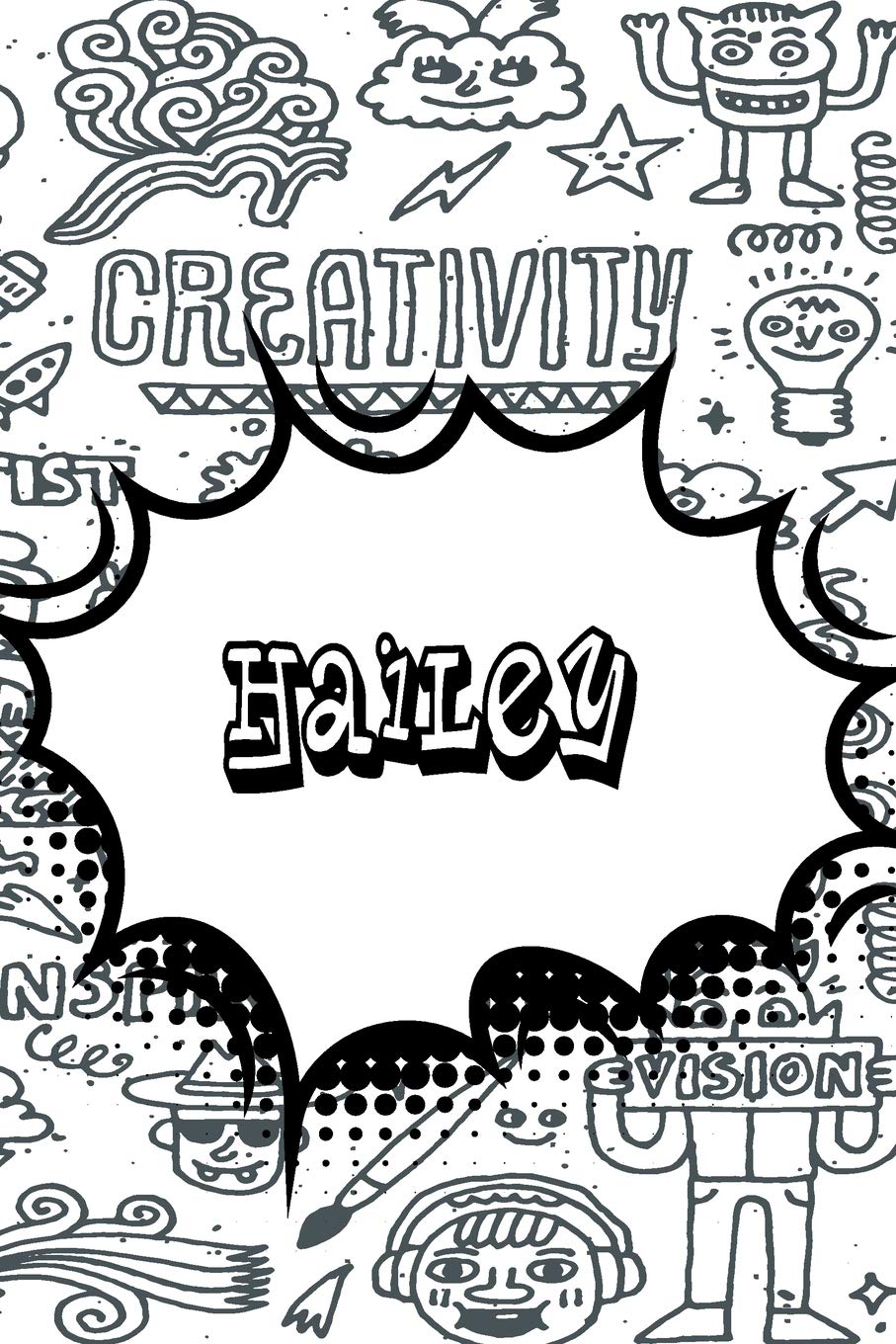Hailey: Jiu-Jitsu Training log book Doodle Journal Notebook 120 pages 6"x9" Essays & Short Stories