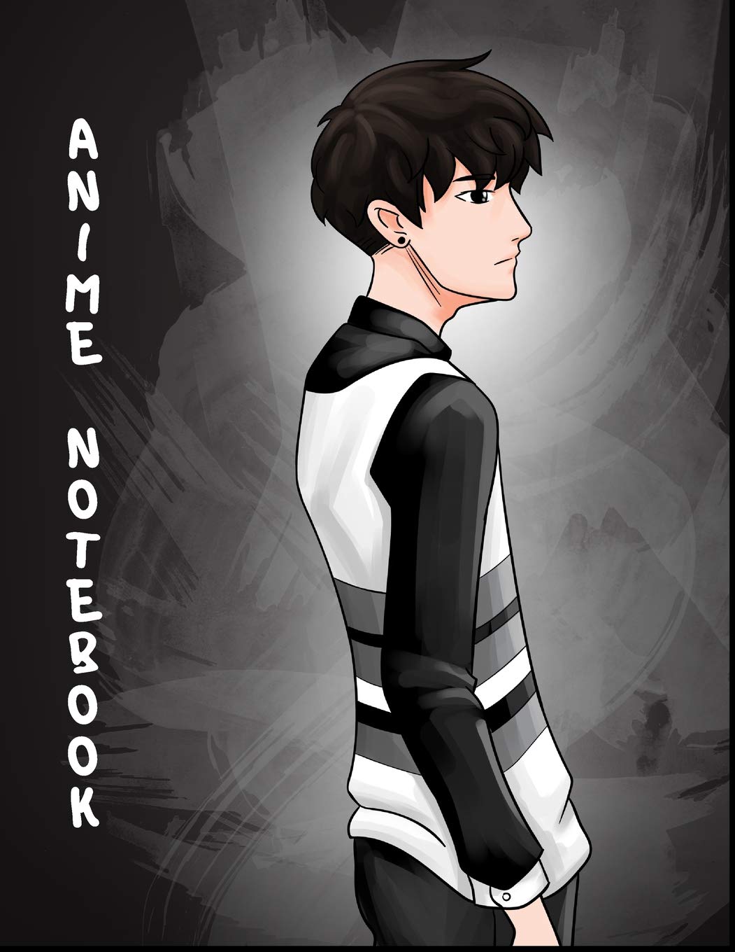Anime Notebook: College Ruled Composition NoteBook Journal With Lined White Paper Anime Boy Teenager Manga Cartoon Art Manga