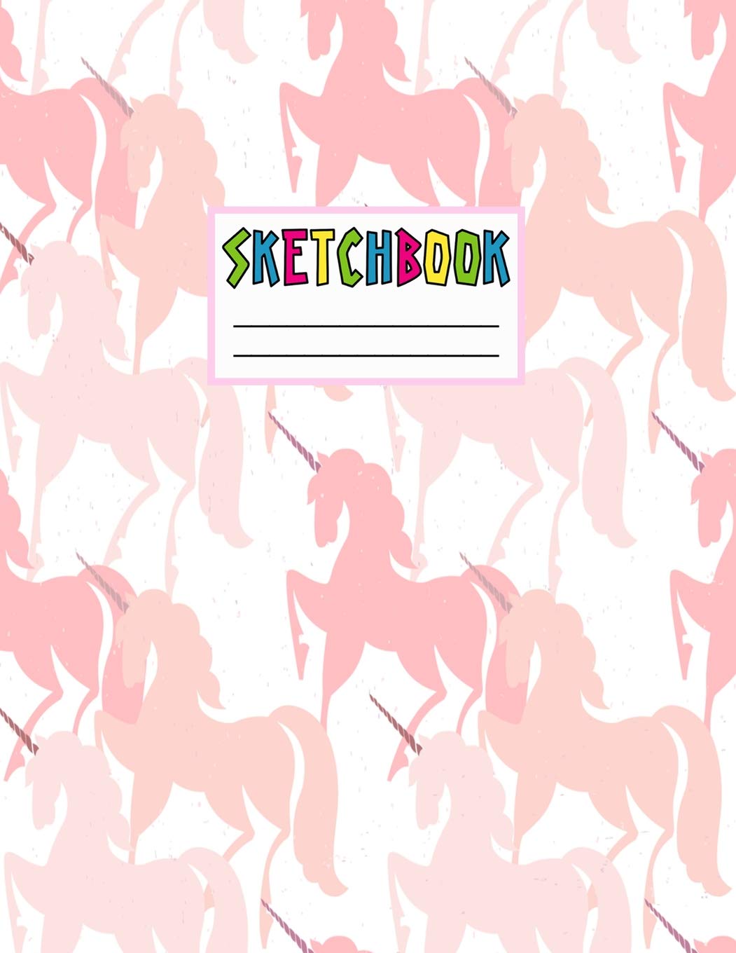 Sketchbook: Cute Unicorn Kawaii Sketch Book for Girls, Kids, Teens, Women (Perfect for Sketching, Drawing, Doodling, Journal, Note Pad, Birthday Party Favors) Books