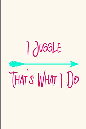 I Juggle That's What I Do Juggler Funny Quote College Ruled Notebook: Blank Lined Journal Film, Art & Culture