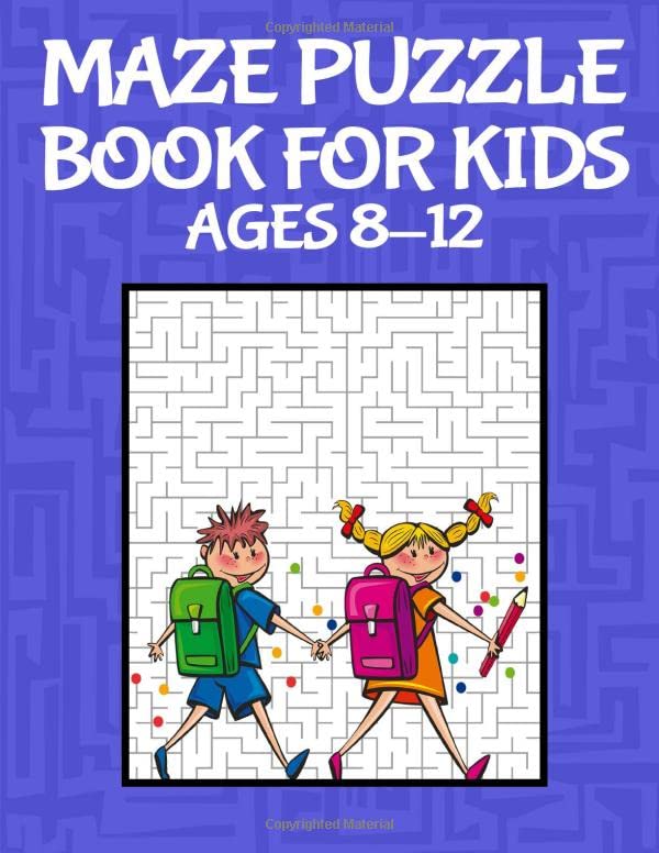 Maze Puzzle Book For Kids: 60 Maze Puzzles With Answers For Kids Ages 8-12 Tiptoi & Games