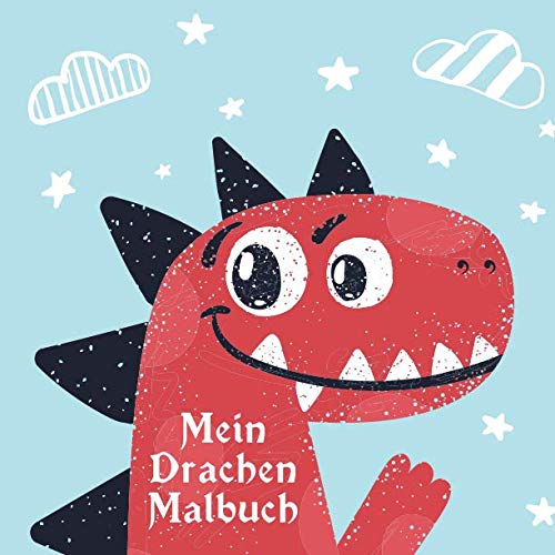 Mein Drachen Malbuch: 50 einzigartige Drachen Ausmalbilder für Kinder ab 3 Jahren für zu Hause oder den Kindergarten. Als Kopiervorlage für PädagogInnen geeignet. Tiptoi & Games