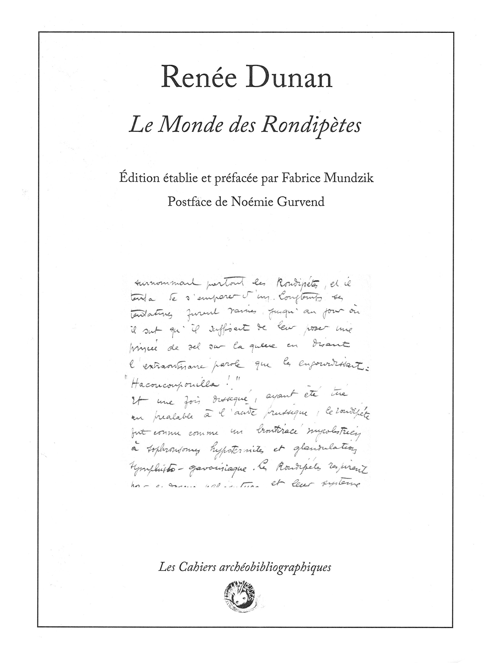 Renee dunan - le monde des rondipetes (a la maniere de j.-h. rosny aine ) Books
