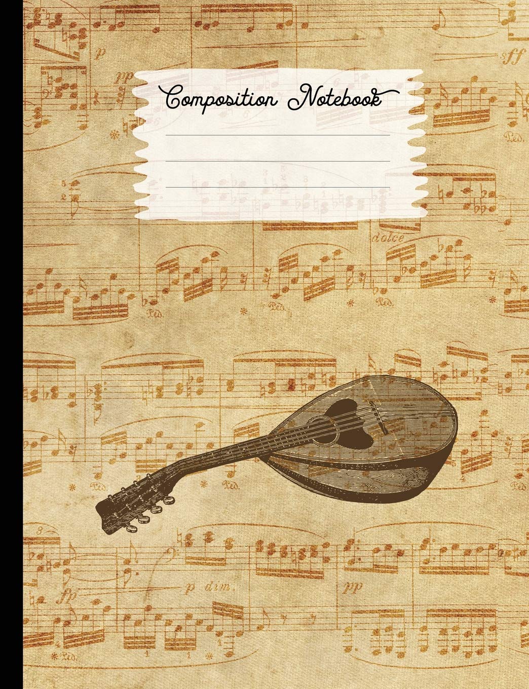 Composition Notebook: College Ruled Blank Lined Journals for School - Mandolin (I Love Music Series, Band 29) Books