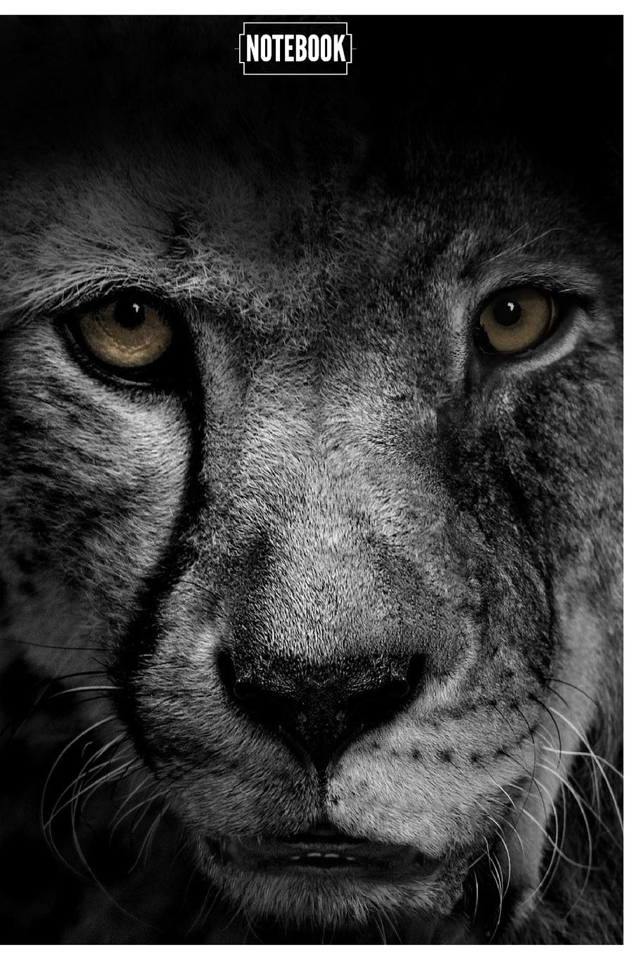 Notebook: Cheetah, Jaguar Cat Notebook/Journal for Kids Animal Lovers to Writing (6x9 Inch.) 120 Blank Lined Pages for Children (Grey&White Pattern) Mathematics