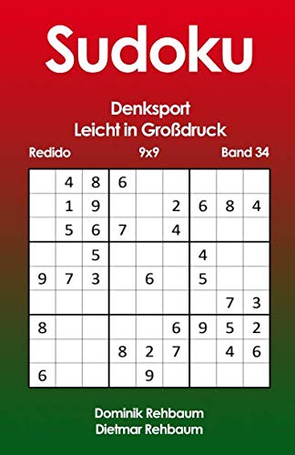 Redido Sudoku leicht in Großdruck | Denksport | 9x9 | Band 34 Leisure & Fun