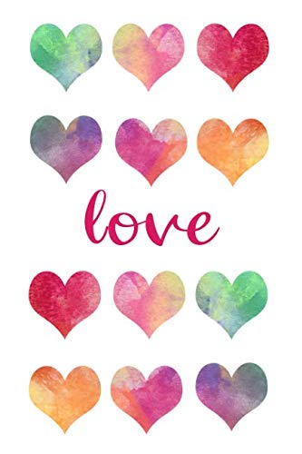 LOVE: Inspirational Notebook with Pink Watercolor Hearts book