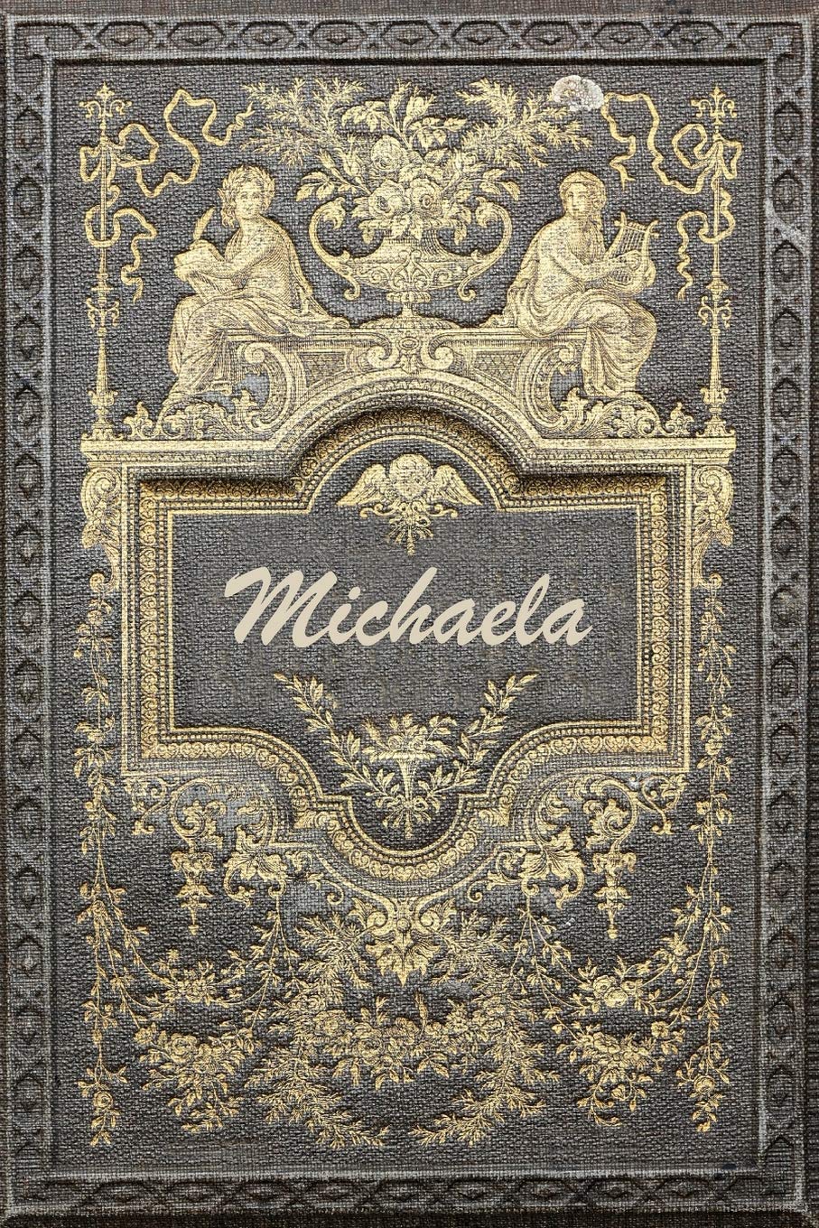 Michaela: Classic Style Comprehensive Garden Notebook with Garden Record Diary, Garden Plan Worksheet, Monthly or Seasonal Planting Planner, Expenses, Chore List, Highlights Simulated Leather Garden & Plants