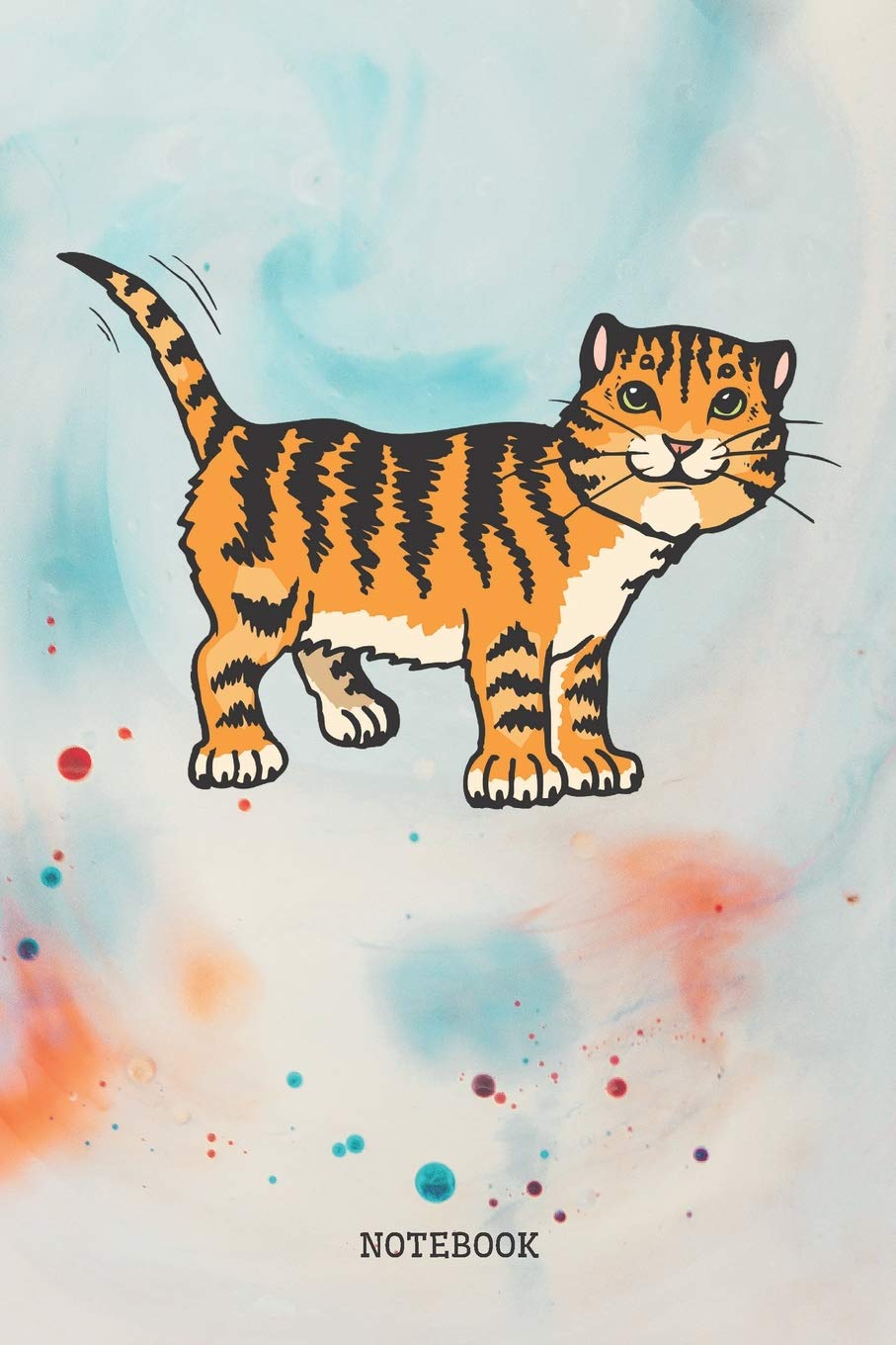 Notebook: Funny Cartoon Baby Tiger Planner / Organizer / Lined Notebook (6" x 9") Novels & Short Stories