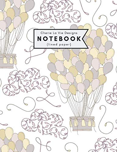 Notebook: Hot Air Balloon | Lined Paper | 150 pages | Composition Size Religion & Esotericism