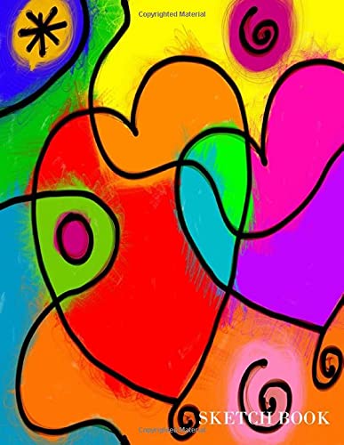 Sketch Book: Sketch Book For Artists: Drawing, Writing, Sketches, Doodling: Sketch Pad (Abstract Print Cover) Arts & Music