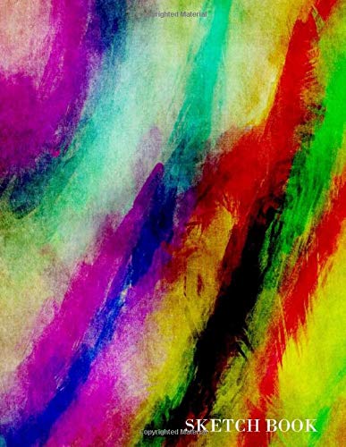 Sketch Book: Sketch Book For Artists: Drawing, Writing, Sketches, Doodling: Sketch Pad (Abstract Paint Cover) Arts & Music