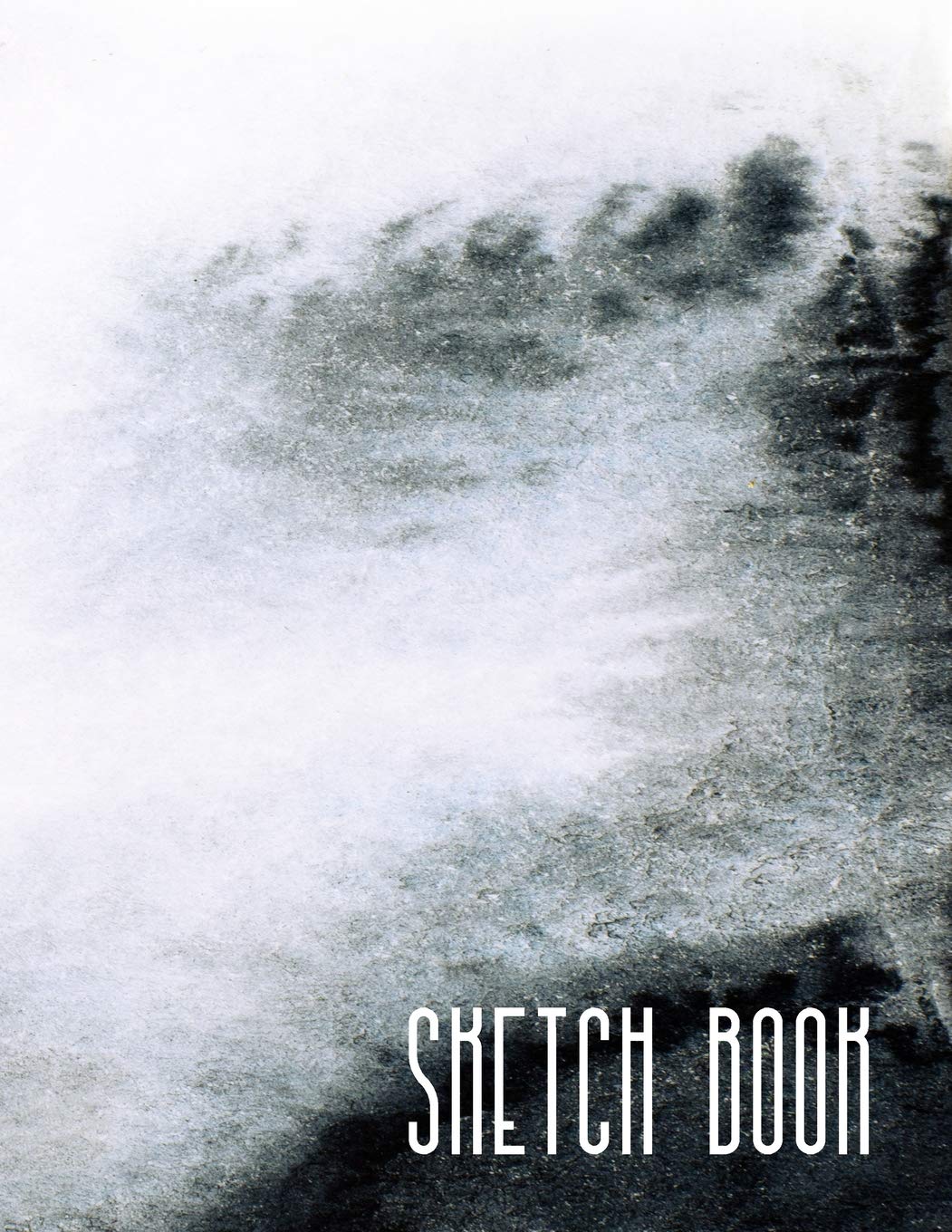Sketch Book: 8.5 X 11 Modern Blank Sketch Book, 110 Blank Pages (55 Sheets), Contemporary Digitally Printed Watercolor Smooth Glossy Cover Film, Art & Culture