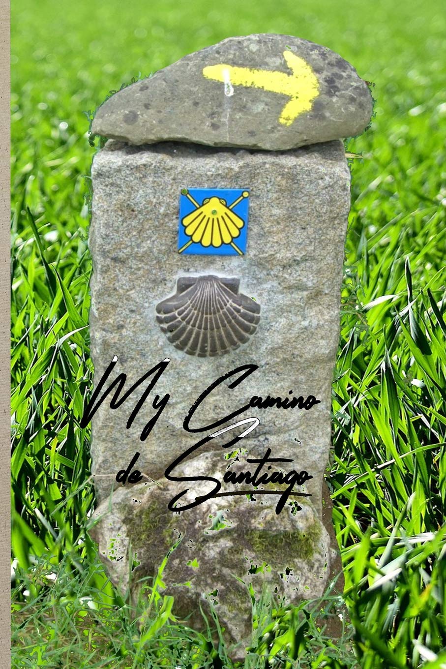 My Camino de Santiago: Notebook and Journal for Pilgrims on the Way of St. James - Diary and Preparation for the Christian Pilgrimage Route | Scallop Shell on Stone Column Medicine