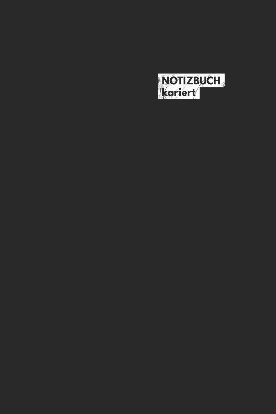 Notizbuch kariert: mit Karos / Graphpaper Notebook (6x9) A5 modisches Notizbuch 108 Seiten schwarz book