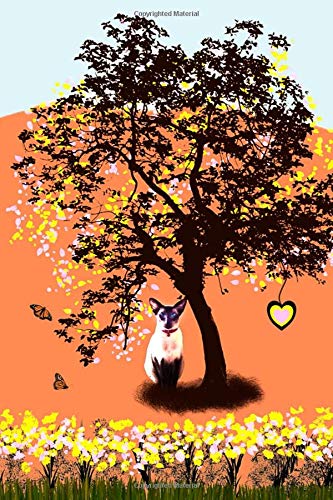 Siamese Cat Waiting On Love Notebook: 6 X 9 Inch College Ruled Lined journal. Perfect Note Book As Gift For A Siamese Cat Loving Friend Or Family Member Pets