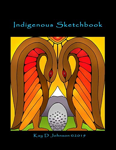 Indigenous Sketchbook: Parents Watching Egg, large size blank pages for you to design your own First Nations, Native American or Aboriginal artwork. Film, Art & Culture