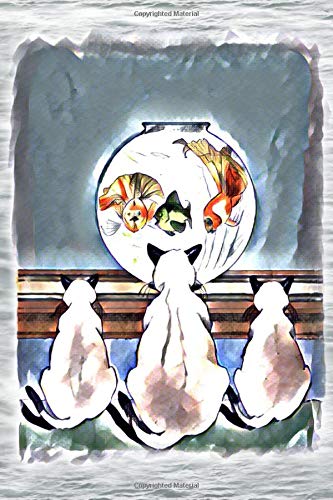 CAT FISH HYPNOSIS NOTEBOOK: DESIGNED FOR SIAMESE CAT LOVERS - 6 X 9 Inch College Ruled Lined journal. Lovely Note Book As Gift For A Cat Loving Friend Or Family Member Pets