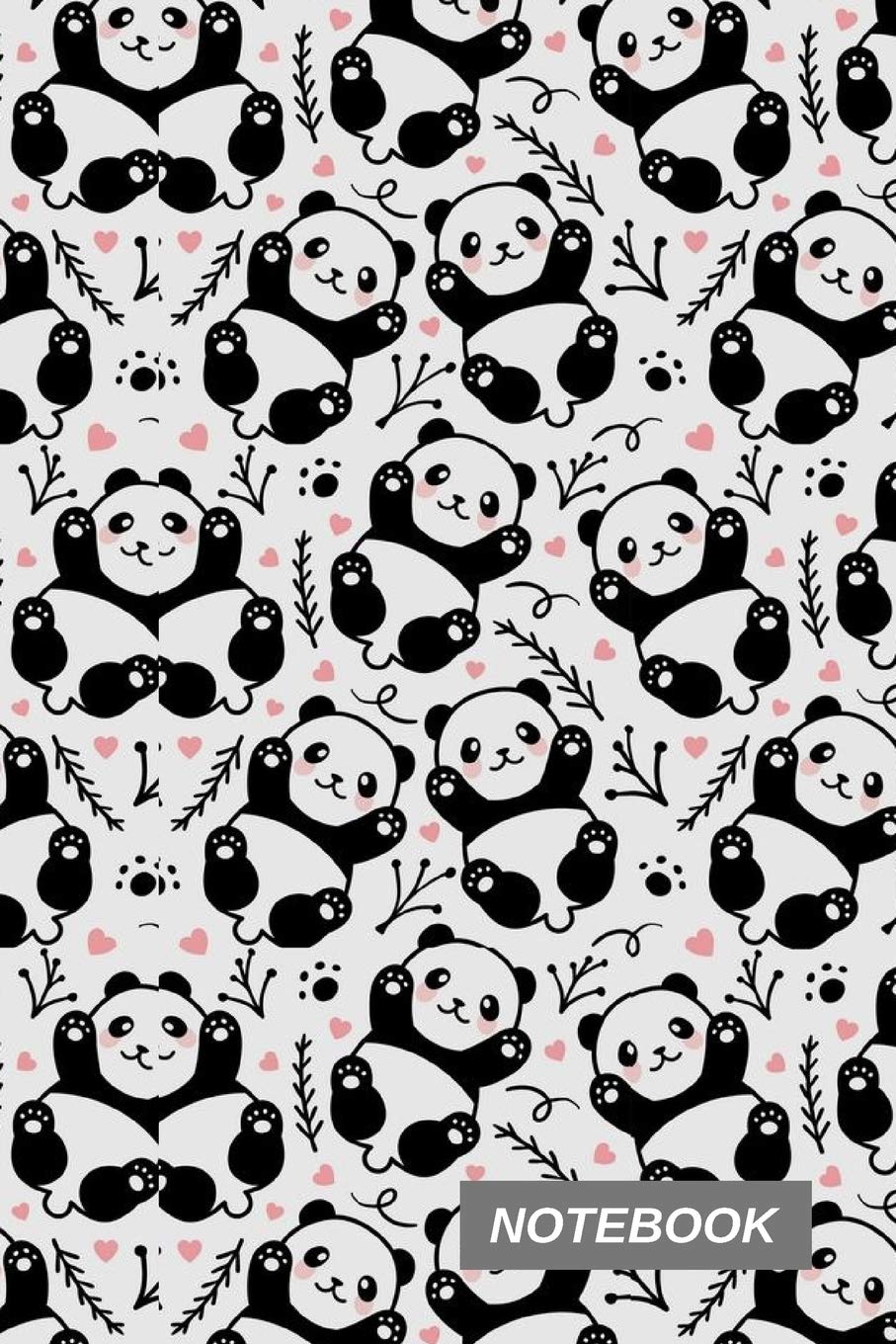Notebook: Panda Design Notebook or Journal For Panda Lovers, Women & Children - 120 Ruled Pages, 6x9 Inch Non-fiction